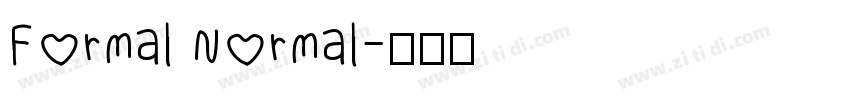 Formal Normal字体转换